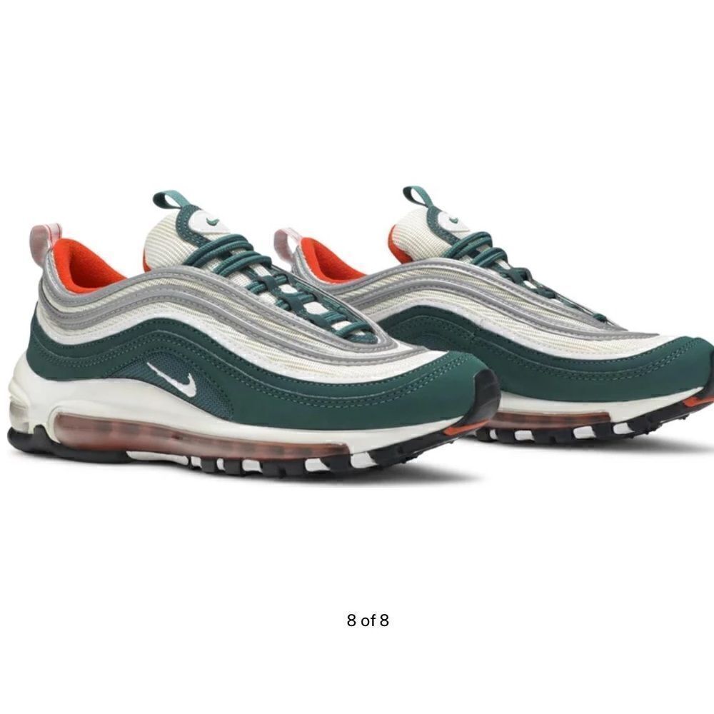 Nike Air Max 97 GS Miami Hurricanes Sneakers 12‎